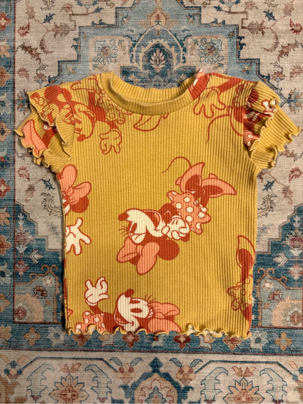 Disney Baby Minnie Mouse Ruffled Tee 12 M